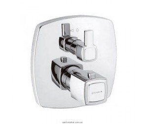 Змішувач з термостатом прихований (вбудований) Kludi колекція Q-Beo хром 508200542