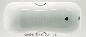 Ванна сталева вбудована Roca Princess прямокутна 160х75 з ручками A220370001