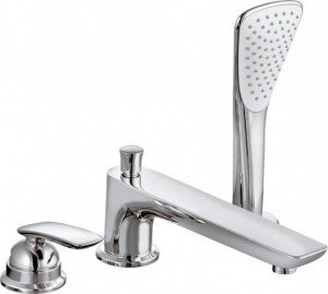 Змішувач одинважільний на борт ванни з душем Kludi колекція Balance хром 524470575