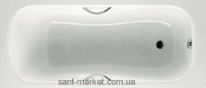 Ванна сталева вбудована Roca Princess прямокутна 160х75 з ручками A220370001