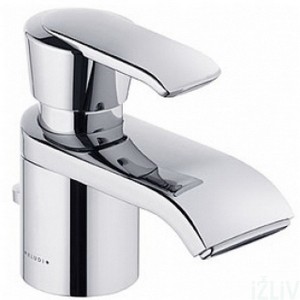 Змішувач для раковини одноважеля з донним клапаном каскадний Kludi Joop! хром / онікс 55024H875