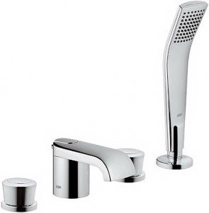 Змішувач двохвентильний на борт ванни з душем Kludi колекція Joop! хром 554240505