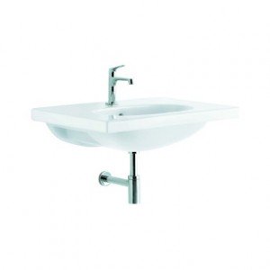 Раковина для ванної підвісна умивальник-стільниця KOLO колекція Ovum by Antonio Citterio біла L41180000