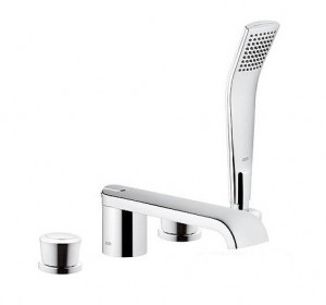 Змішувач двохвентильний на борт ванни з душем Kludi колекція Joop! хром 55425Н805