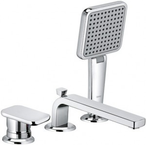 Змішувач одинважільний на борт ванни з душем Kludi колекція Esprit хром 564470540