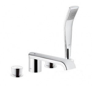 Змішувач двохвентильний на борт ванни з душем Kludi колекція Joop! хром 55425Н805