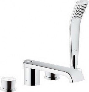 Змішувач двохвентильний на борт ванни з душем Kludi колекція Joop! хром554250505