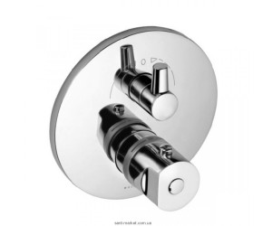 Змішувач з термостатом прихований (вбудований) Kludi колекція New Wavеs хром 578250530