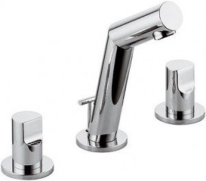 Змішувач для раковини двухвентильний прихований з донним клапаном Kludi New Waves хром 571430530