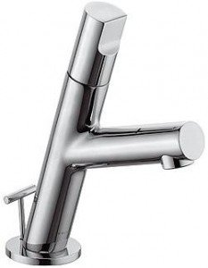 Змішувач для раковини одноважеля з донним клапаном Kludi колекція New Waves хром 571290575