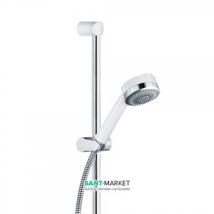 Душовий гарнітур зі штангою Kludi колекція Zenta хром / білий 608409100