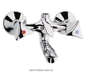 Смеситель двухвентильный для ванны с коротким изливом Grohe коллекция Arabesk хром 25158