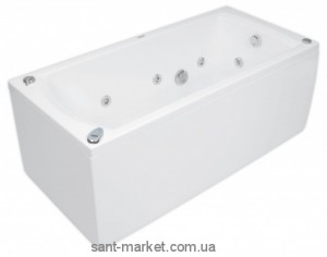 Ванна акрилова прямокутна PoolSpa колекція Linea 170х75х61 PWPJB..ZS000000 + рама