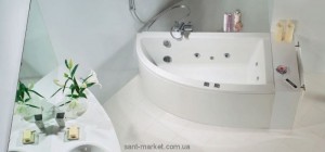 Ванна акрилова кутова PoolSpa колекція Laura 140х80х62 R PWPNK..ZS000000 + рама