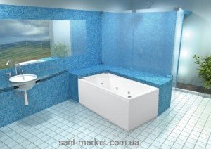 Ванна акрилова прямокутна PoolSpa колекція Linea 160х70х61 PWPNC..ZS000000 + рама