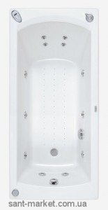 Ванна акриловая прямоугольная PoolSpa коллекция Linea 180х80х61 PWPJX..ZN000000 + ножки