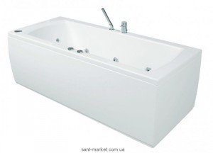 Ванна акриловая прямоугольная PoolSpa коллекция Linea 180х80х61 PWPJX..ZS000000 + рама