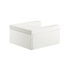 Висувною шафа для L-образної тумби Kludi Esprit 40х50х18 білий 56S0443