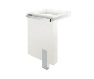 Тумба під раковину Kludi Esprit L-образна підвісна відкрита 50х50х66 білий 56LS543