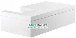 Висувною шафа для L-образної тумби Kludi Esprit правий 40х50х18 білий 56S0843R