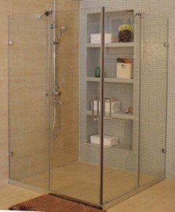 Душова кабіна Appollo 90х90х190 без піддон квітковий візерунок TS-6360-B