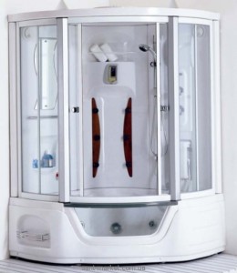 Гідробокс кутовий Appollo TS-0819 135х135х221 з ванною