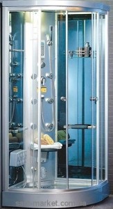 Паровий гидробокс кутовий Appollo Guci-859 95х95х224 з низьким піддоном