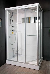 Паровой гидробокс в левый угол Appollo А-0886 120х80х215 с низким поддоном