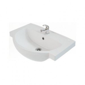 Раковина для ванної на тумбу умивальник-стільниця KOLO колекція Freja біла L71965000