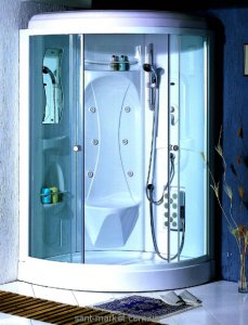 Гидробокс угловой Appollo TS-50W 120х120x220 с низким поддоном четверть круга