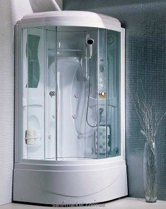 Гідробокс кутовий Appollo TS-49W 95x95x220 з глибоким піддоном чверть кола