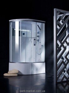 Паровий гидробокс в правий кут Appollo A-8017 120x80x215 з глибоким піддоном