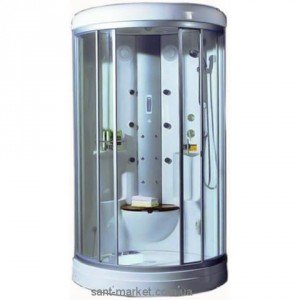 Паровой гидробокс угловой Appollo А-0817С 103х103х223 с низким поддоном