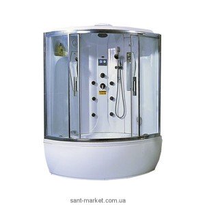 Паровий гидробокс кутовий Appollo А - 0843 130х130х218 з ванною