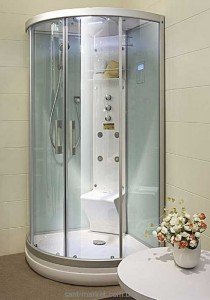 Паровий гидробокс кутовий Appollo А-8022 99х99х218 з низьким піддоном