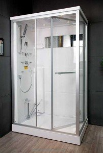 Паровий гидробокс в лівий кут Appollo А-0886 120х80х215 з низьким піддоном