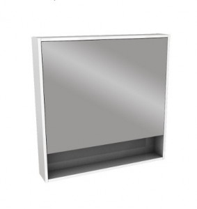 Kolo OVUM/EGO by Antonio Citterio шкафчик с зеркалом 80 x 80 x 13 5 см  белый глянец 88334000