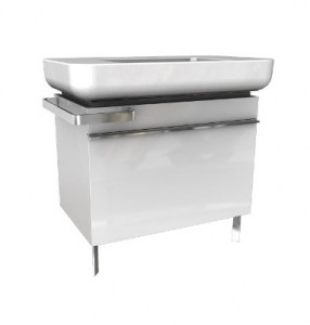 Тумба под раковину Kolo Ego подвесная с ножками 78х48х57 белый глянец 89231000