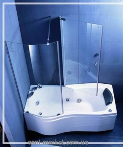Ванна гидромассажная акриловая Appollo 177х85х217 L А-0866 + душевая кабинка