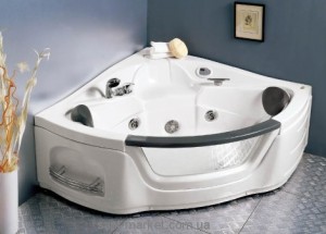 Ванна з гідро і аеромасажем акрилова кутова Appollo 154х154х66 АТ-0917