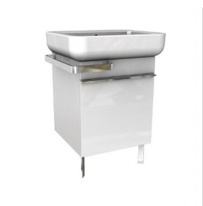 Тумба під раковину Kolo Ego підвісна з ніжками 48х48.5х55 білий глянець 89229000