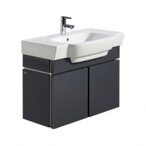 Тумба под раковину Kolo Varius 80 подвесная 76х36.2х52.6 графит 89125-000