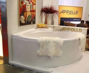 Ванна с гидро и аэромассажем акриловая угловая Appollo 178х178х80 AT-9025