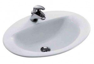 Раковина для ванної вбудована Jacob Delafon колекція Patio біла E4155-00