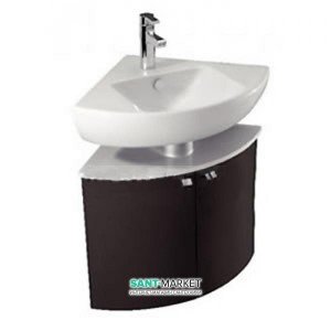 Тумба під раковину Jacob Delafon Odeon Up підвісна кутова 68х48х51 темний дуб EB864-NR