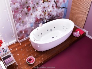 Ванна с гидро и аэромассажем PoolSpa Aura 204х103х58 PHRVO10SO2C0364 Economy 2  Mambo