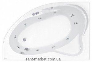 Ванна гидромассажная акриловая PoolSpa Europa 170х115 L левая система Economy 1 белый PHAD210SO1C0000