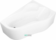 Ванна акрилова кутова PoolSpa колекція Leda 160х100 R права з ніжками білий PWAH510ZN000000