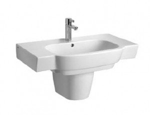 Раковина для ванної підвісна умивальник-стільниця KOLO колекція Varius біла K31980900