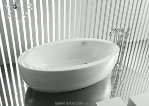 Ванна акрилова овальна Roca колекція Georgia 185x100х42 A247977001 + 2 панелі